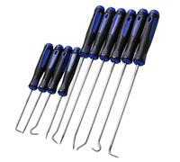 Genérico Outil à Crochet 10 Pièces | Kit de Réparation Précision pour Mécanicien | Set de Crochets Multifonctions pour Atelier Automobile, Garage, Maison, Industrie Démontage et Maintenance Faciles