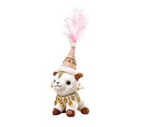 Genérico Oveja de Peluche | con Collar y Sombrero 35 centímetros Bonito | Muñeco Cordero | para Cumpleaños Infantil, Salón, Dormitorio, Sofá, Estante, Mesita de Noche, Escritorio, Decoración