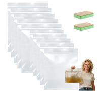 Genérico Oven Rack Cleaning Bags, No Scrub Oven Rack Cleaner Bags, No Cleaner Included, Reusable, Suitable for Cleaning of Various Sizes (5 Pcs-L+5 Pcs-S)