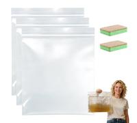 Genérico Oven Rack Cleaning Bags, No Scrub Oven Rack Cleaner Bags, No Cleaner Included, Reusable, Suitable for Cleaning of Various Sizes (3 Pcs-L)