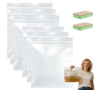 Genérico Oven Rack Cleaning Bags, No Scrub Oven Rack Cleaner Bags, No Cleaner Included, Reusable, Suitable for Cleaning of Various Sizes (3 Pcs-L+3 Pcs-S)