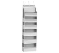 Genérico Over Door Organizer - Non Woven Fabric Storage Rack 160x40x15.2cm with 6 Main Pockets 6 Mesh Side Pockets and Clear - Reinforced Hanging Organizer with Hooks For Bedroom Bathroom Pantry