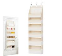 Generico Over Door Organizer - Non Woven Fabric Storage Rack 160x40x15.2cm With 6 Main Pockets 6 Mesh Side Pockets And Clear - Reinforced Hanging Organizer With Hooks For Bedroom Bathroom Pantry