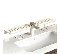 Genérico Over Sink Shelf | No-Drill Carbon Steel Kitchen Drying,Removable Faucet Shelf Bathroom Storage - for Soap Sponge Brush Utensil Toiletry Decor Perfume Home Shower Apartment