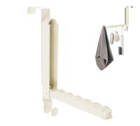 Genérico Over The Door Drying Rack - Laundry Coat Rack with 6 Groves,Extendable Rod Space-Saving Laundry Round Hook For Towel