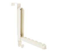 Genérico Over The Door Drying Rack, Retractable Towel Rod, Foldable Space-Saving Design, Sturdy Round Hook, 6-Groove Organizer, Rust-Resistant For Bathroom, Laundry Room, Indoor Clothes Drying