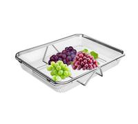 Genérico Over The Sink Dish Drying Rack - Sink Dish Holder Draining Rack | Extendable Drainer Basket Stainless Steel For Bowls Cups Mugs Tableware Chopsticks Forks Spoons Kitchen Utensils