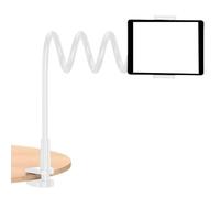 Genérico Overhead Phone Stand, 360-Degree Adjustable Gooseneck Arm, PP Phone Holder for Bed, Laying Down Bracket, Heavy-Duty Clamp for Hands-Free Viewing