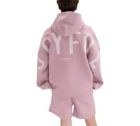 Genérico Oversized Christian Heavyweight Faith Sweatshirt, Essential Hoodie, Forgiven Letter Print Graphic Hoodies Pullover (Pink,4XL)
