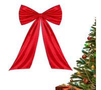 Genérico Oversized Christmas Bow with Long Streamers | Giant Bow Decoration Satin Ribbon Backdrop,Huge Decorative Oversized Wrapping Gift Decor For Xmass Tree Holiday Parties Wedding Arch