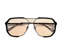 Genérico Oversized Sun Glasses - Alloy Vinage Square Frame Double Bridge