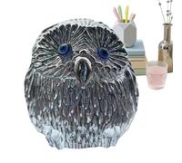 Genérico Owl Decor - White Crystal Figurine Ornament, Owl Figurines for Family, Friends, Living Room, Shelf, Windowsill, Christmas, Thanksgiving, Birthday, Housewarming, Elegant Home Decoration