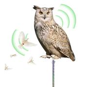Generico Owl Decoy Bird - Weatherproof 11-inch Fake Owl Device, Reflective