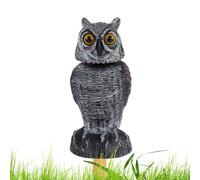 Genérico Owl Decoy - Weatherproof Resin Build, 360-Degree Rotating Head, Owl Statue | Effective Bird and Decorative Outdoor Sculpture For Gardens, Patios, Orchards, Swimming Pools