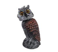 Generico Owl For Bird - Realistic Resin Owl For Outdoors | Weatherproof Garden Decoration With Rotating 360° Head | Decorative Figure & Garden Scarer Birds Of Prey And Birds Patio, Orchard & Pool