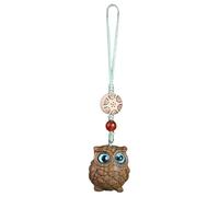 Generico Owl Keychains Party Decoration - Green Sandalwood, 1.06x0.91x0.83in Wooden Keychain Charm | Portable Bag Pendant, Delicate Exquisite Owl Decor For Family, Friends, Colleagues, Phone, Purse
