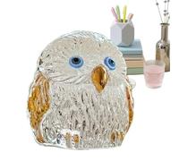 Genérico Owl Ornament, White Figurine Decorative Statue, 10x8cm Home Décor for Christmas, Thanksgiving, Birthdays, Living Room, Bedroom, Shelf, Windowsill, Elegant Gift for Family and Friends