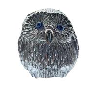 Genérico Owl Ornament, White Figurine Decorative Statue, 10x8cm Home Décor for Christmas, Thanksgiving, Birthdays, Living Room, Bedroom, Shelf, Windowsill, Elegant Gift for Family and Friends