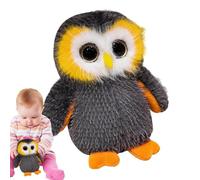 Genérico Owl Puppet - Cute Big Eyed Stuffed Owl Plush Toy | Soft Hand Puppet System, Comfortable Decorative Stuffed Animal Accessory for Kids Festivals Celebrations Home Play