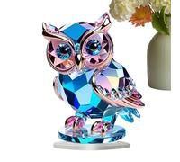 Genérico Owl Table Top Display, 2D Acrylic Owl Themed Animal Sculpture, Modern Shelf Decoration, Home Decoration with Base for Living Room, Desk, Mantle, Bookshelf