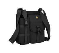 Genérico Oxford Cloth Shoulder Bag for Men, Multi-Pocket Sling with Adjustable Strap, Water-Resistant Travel Bag, 25x5x27cm, for Hiking, Commuting