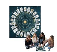 Genérico Pable de Mesa del Tarot - Cubierta de Mesa Cuadrada | Mat de Juego metafísico | Mantel no Deslizante para Altar | Tablas de Tarot múltiples para adivinación, astrología y oráculos