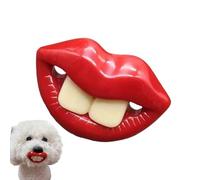 Genérico Pacificador de Cachorro para perros pequeños, Juguete de la tetina de perro,Pacificador de perro divertido Red Lips Silicona Juguete | La dentición de los orales Suave y relajante Mascotas