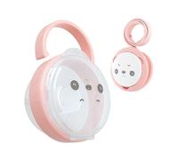Genérico Pacifier Holder, Panda Pattern Pacifier, 4.13x2.95in Versatile Chain Box Set, Dustproof Cover, Portable Toddler Accessory for Boys, Girls, Travel, Outdoor Use