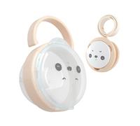 Genérico Pacifier Holder, Panda Pattern Pacifier, 4.13x2.95in Versatile Chain Box Set, Dustproof Cover, Portable Toddler Accessory for Boys, Girls, Travel, Outdoor Use