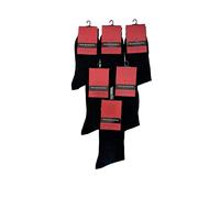 Genérico PACK 6 Pares - Calcetines de Hilo de Escocia Premium para caballero Talla M (39-42) y Talla L (43-46) (FR/ES, Letras, M, Regular, Regular, Negro)