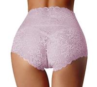 Genérico Pack Bragas Mujer AlgodonBraguitas de Cintura Alta para Mujer con Encaje y Corte en Talla Grande (XXXL)