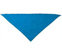 Genérico Pack de 100 Pañuelos Triangulares para Fiestas - ¡Añade Color y Alegría a tus Celebraciones! - fiestas populares peñas o charangas - Adulto: 100cm x 70cm, azul tropical