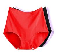 Genérico Pack de 3 Bragas de Talle Alto Antifugas para Mujer Tallas Grandes XL-6XL Ropa Interior de Protección Cómoda y Suave