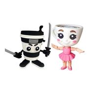 Genérico Pack Exclusivo Figuras Ballerina Capuchina & Capuchino Asesino - Edición Brainrot Articuladas- Meme Viral Italino Brainrot Tralalero Tralala Spioniro