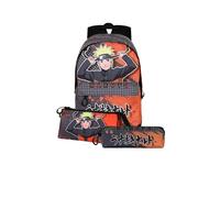 Genérico Pack NARUTO Hachimaki - Mochila + Portatodo Triple + Estuche Cuadrado (Colección FAN 2.0)