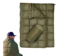 Genérico Packable Down Camping Blanket - Premium All-Season Quilt For Outdoor Adventure, High-Fill Power Insulation Provides Warmth-to-Weight Ratio | Durable DWR-Treated Rip- Fabric For Hiking Tra