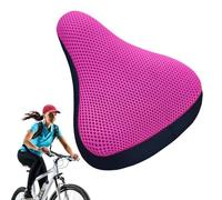 Genérico Padded Bike Seat Cover | Soft Padded Seat Cushion Elastic for Bike - Ergonomic Anti Slip Comfortable Cover Breathable for Mountain, Road Vehicles, Bicycles