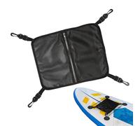 Genérico Paddle Board Deck Bag - 12x15 In Foldable Water Sports| 4 Swivel Hooks Storage, Accessories, Thickened Nylon Pouch, Kayak Surfboard Net, Water Sports Gear Holder, Quick Dry Ventilation