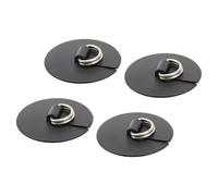 Genérico Paddle Board - Stainless D Rings for Inflatables | Marine Grade Steel with Reinforced PVC Patches & Heavy Grip Adhesive Backing for Rigging, Anchoring, Securing and Hauling Essential Cargo
