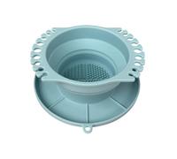 Genérico Paint Brush Cleaner Cup, Silicone Non-Spill Foldable, Painting Brush Cleaner Washer Cup, for Art Classes, Studio, Home, Travel, School, Workshop