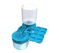 Genérico Paint Brush - Cleaner with Paint Tray Portable | Artist Brush Washer Water Dispenser Paintbrush Rinser Cleaning Station Tool Multi Slot Cleaning Cup for Acrylic, Oil Watercolor