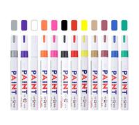 Genérico Paint Marker Pens - Painting Pens | Paint Markers for Canvas | Quick Dry Oil-Based Art Supplies Waterproof Craft Pen | 12 Permanent Waterproof Pen, Paints Markers Canvas Mug Rock Painting