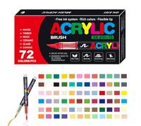 Genérico Paint Marker - Resin, 9.02x5.51x1.06in Pen Marker Waterproof Acrylic And Soft Tip Design Fade-Resistant Colors, Craft Art Paint Pens For Canvas, Wood, Stone, DIY Projects, School, Art Studio