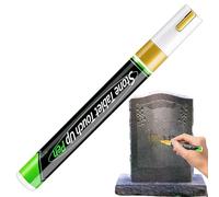 Genérico Paint Pens for Wood - 3mm Permanent Restoration Waterproof Touchup,Metal Gravestone Paint Pen for Gravestone Lettering Memorial Inscriptions Rock Painting Ceramic Glass Wood Metal