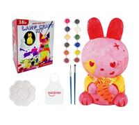 Genérico Paint Your Own Lamp - Easter Bunny Crafts Light Set | Creative Interactive Cute Painting Lamp Kit | DIY Night Light, For School Girls Boys Teens Kids Family Activity Halloween Christmas