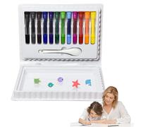 Genérico Painting Pens for Kids, Water Floating Markers, Erasable Coloring Pen with Spoon, 12-Color Set, Ideal Stationery for Home, Classroom, School, Boys, Girls, Beginners' Art Supplies
