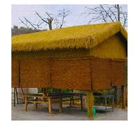 Genérico Paja A Prueba De Fuego, Heno De Paja Falso Natural Y Realista, Rollo De Techo De Paja con Falda De Barra Estilo Barra, For Manualidades, Techos, Rollo De Hierba De Jardín De Hadas(100x500cm)