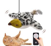 Genérico pájaro Flotante para Gatos - para Gatos de activación táctil automática con alas de Solapa y Gato, estimula el Instinto y el Movimiento, gorrión de Peluche para un Juego Interactivo