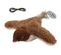 Genérico Pájaro para Gatos | Juego Interactivo Eléctrico para Mascotas - Pájaro con Control Remoto, Chirrido Eléctrico Y Alas Batientes,para Ejercicio De De Razas Pequeñas, Medianas Y Grandes En