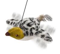 Genérico Pájaro para Gatos | Mascota Interactiva Realista - Juguete para Gatos con Control Remoto, Aleteo Y Gorjeo De Gorrión,para Dentición Y Ejercicio Interior Y Exterior Razas Pequeñas A Grandes